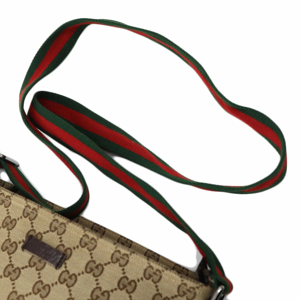 Gucci GG Sherry Line messenger bag monogram brown leather - Picture 8 of 11